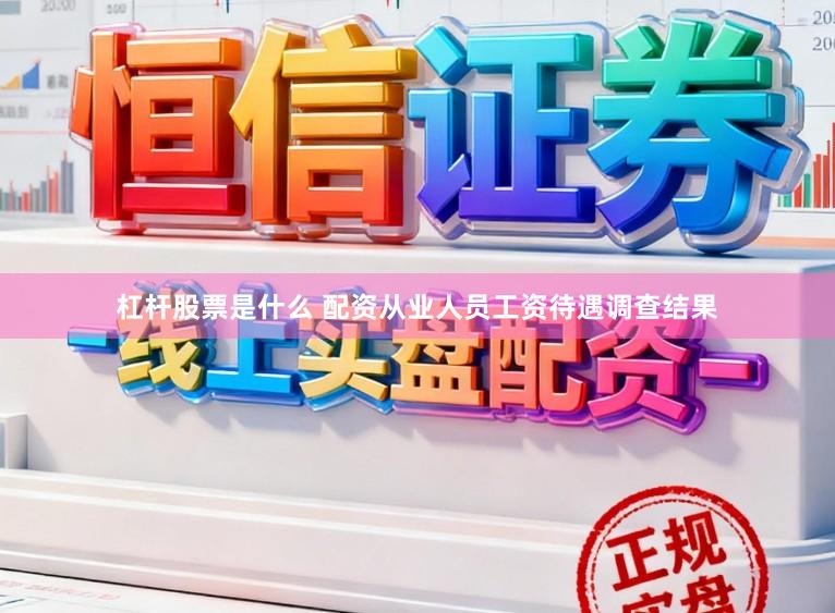 杠杆股票是什么 配资从业人员工资待遇调查结果
